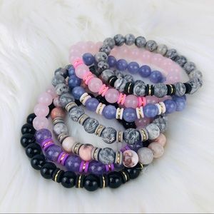 GEMSTONE | Map Jasper Rose Quartz Amethyst Onyx